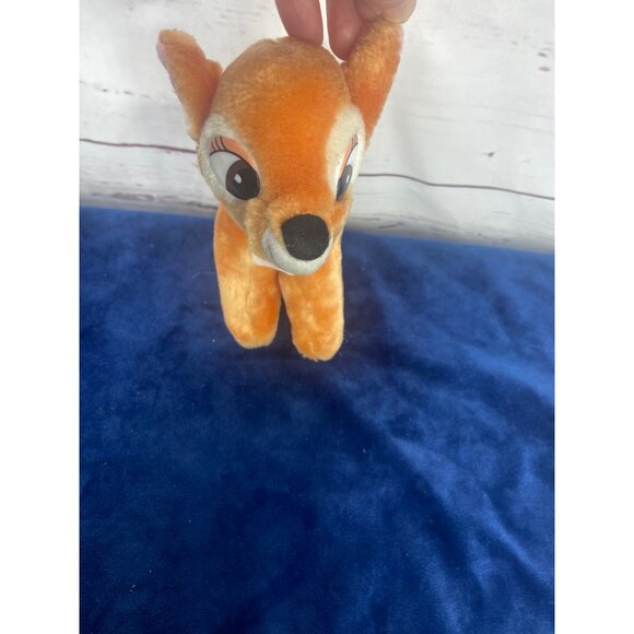 Vintage Disney Bambi Plush Toy Deer 1985 Polyester Stuffed Animal Collectible 7” - Picture 2 of 7